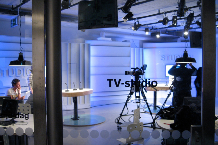 Tv studio innan inspelning